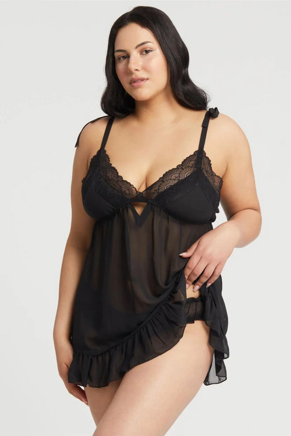 Rya Dahlia Plus Babydoll With Panty